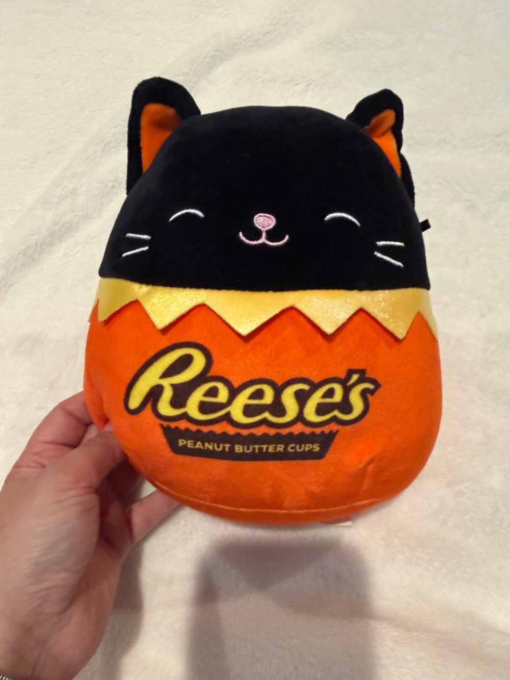 Reese's Halloween Colton Cat Plush - Black & Orange- RARE